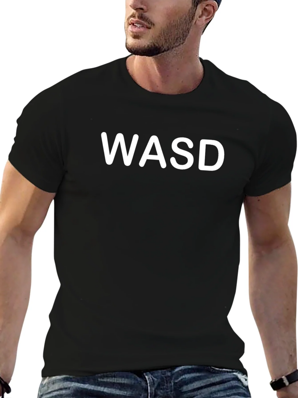 WASD Gaming T-Shirt - Black Classic Gamer Style product image 6