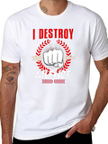 I Destroy Silence Drummer Graphic T-Shirt product image 1