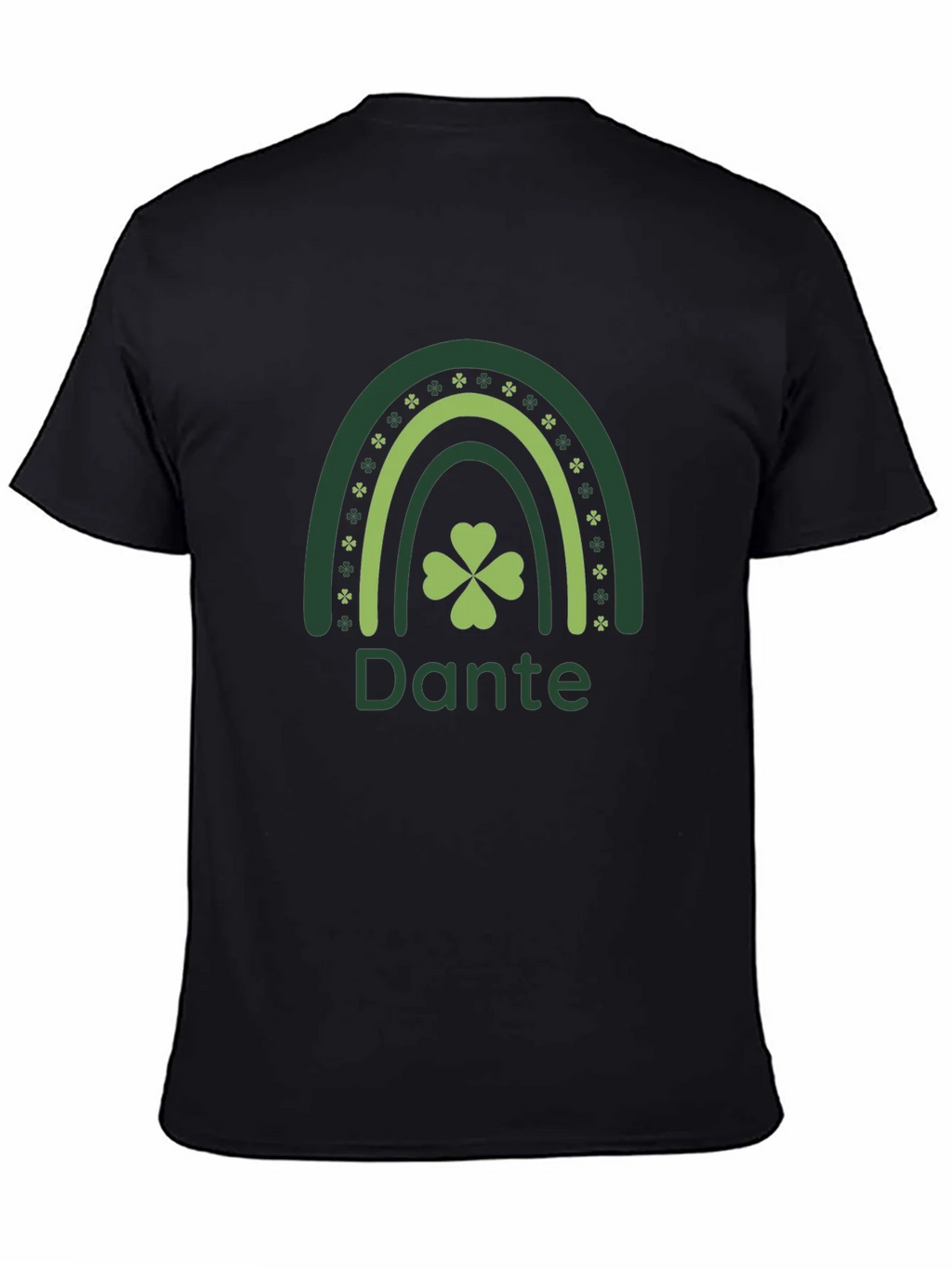 St. Patricks Day Dante Rainbow Clover T-Shirt product image 4