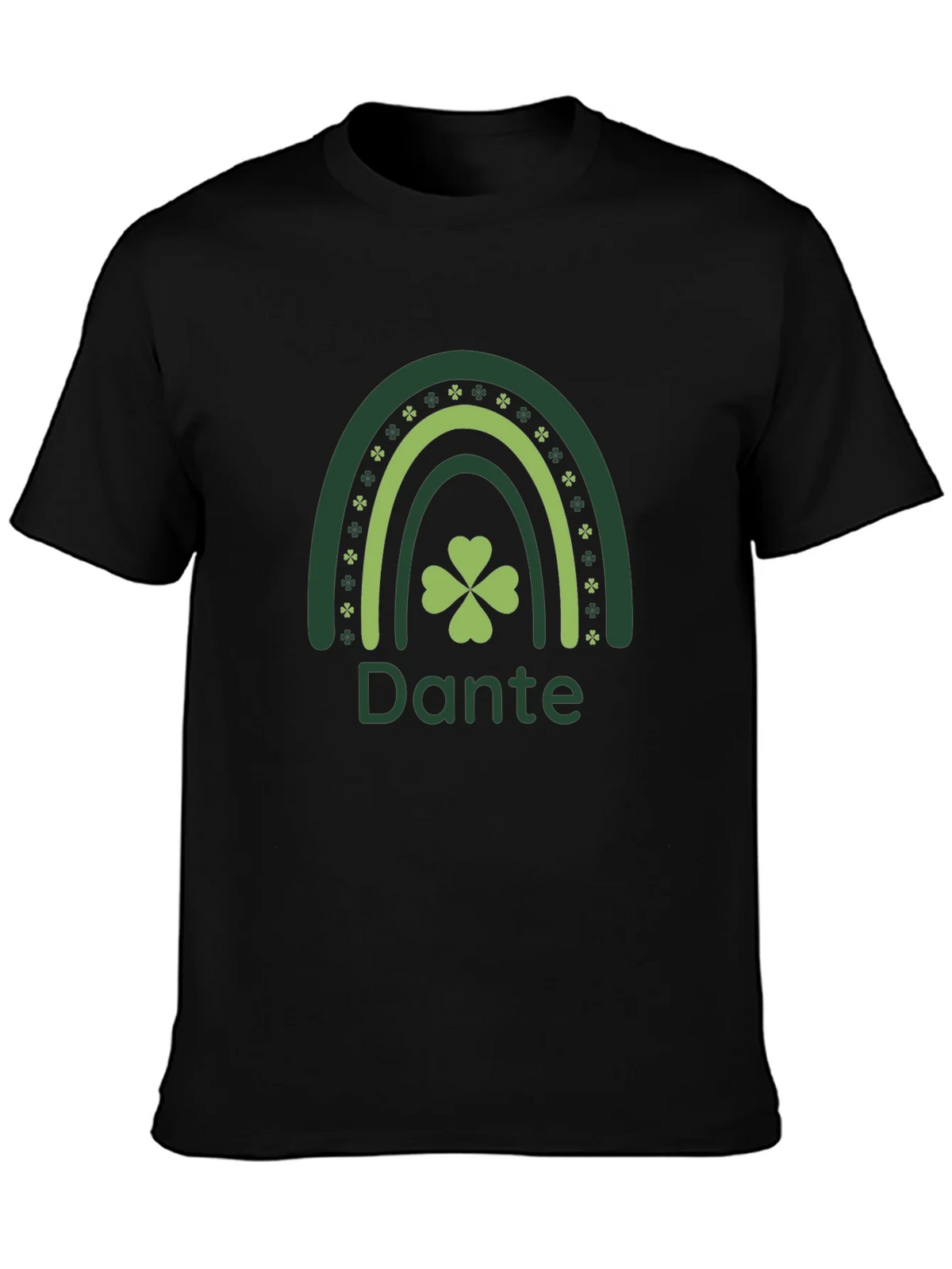 St. Patricks Day Dante Rainbow Clover T-Shirt product image 3