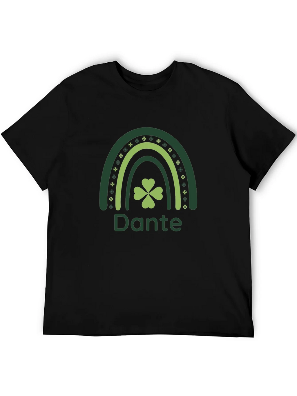 St. Patricks Day Dante Rainbow Clover T-Shirt product image 5