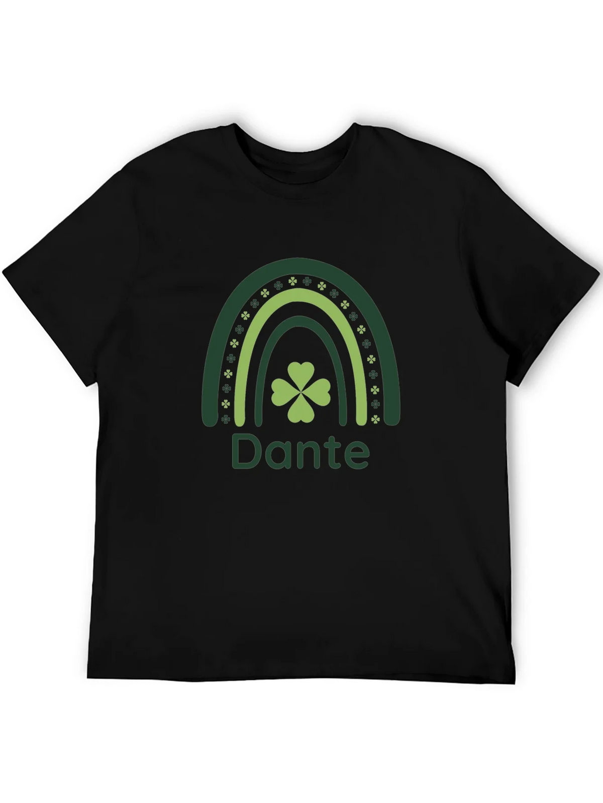 St. Patricks Day Dante Rainbow Clover T-Shirt product image 5