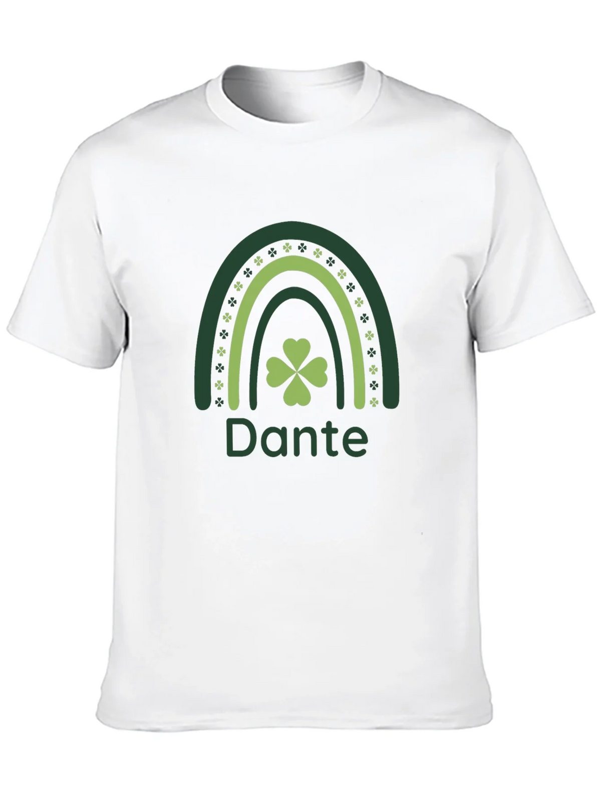 St. Patricks Day Dante Rainbow Clover T-Shirt product image 9