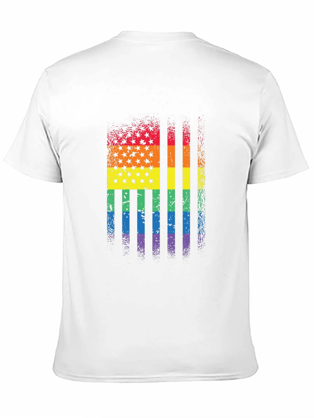 Rainbow Flag Stars Stripes T-Shirt product image 10