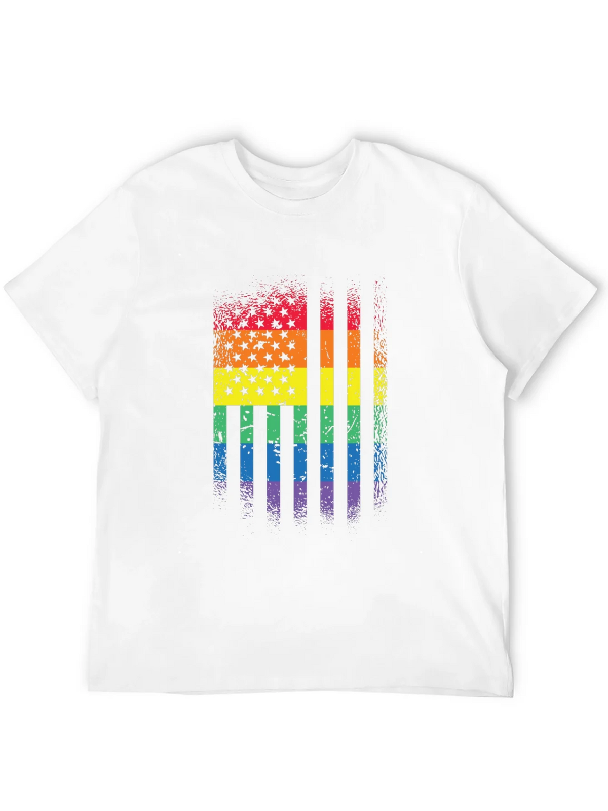Rainbow Flag Stars Stripes T-Shirt product image 11