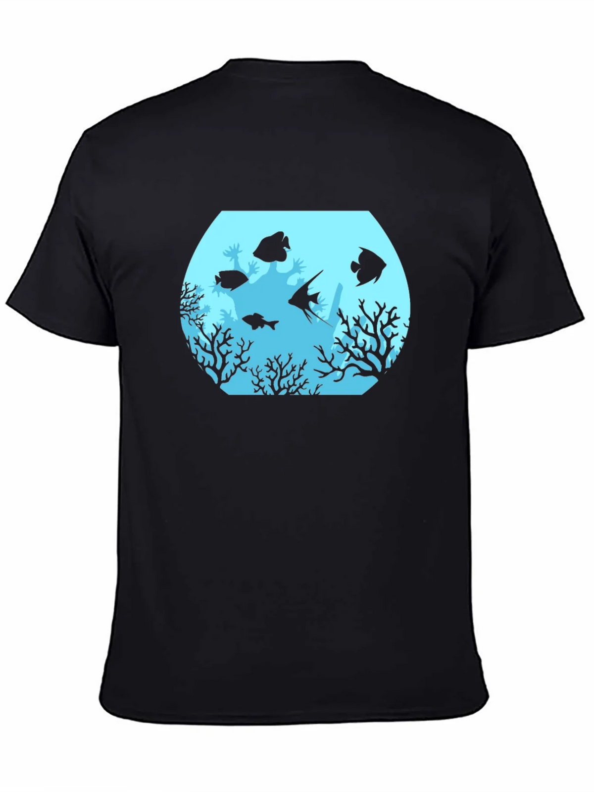 Aquarium Graphic Black T-Shirt product image 4