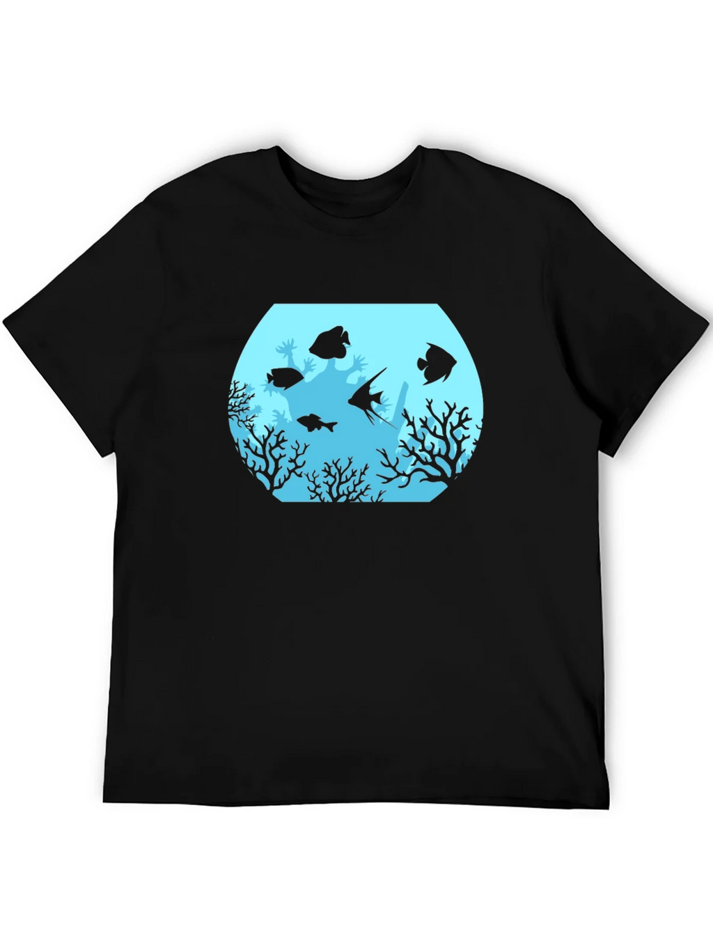 Aquarium Graphic Black T-Shirt product image 5