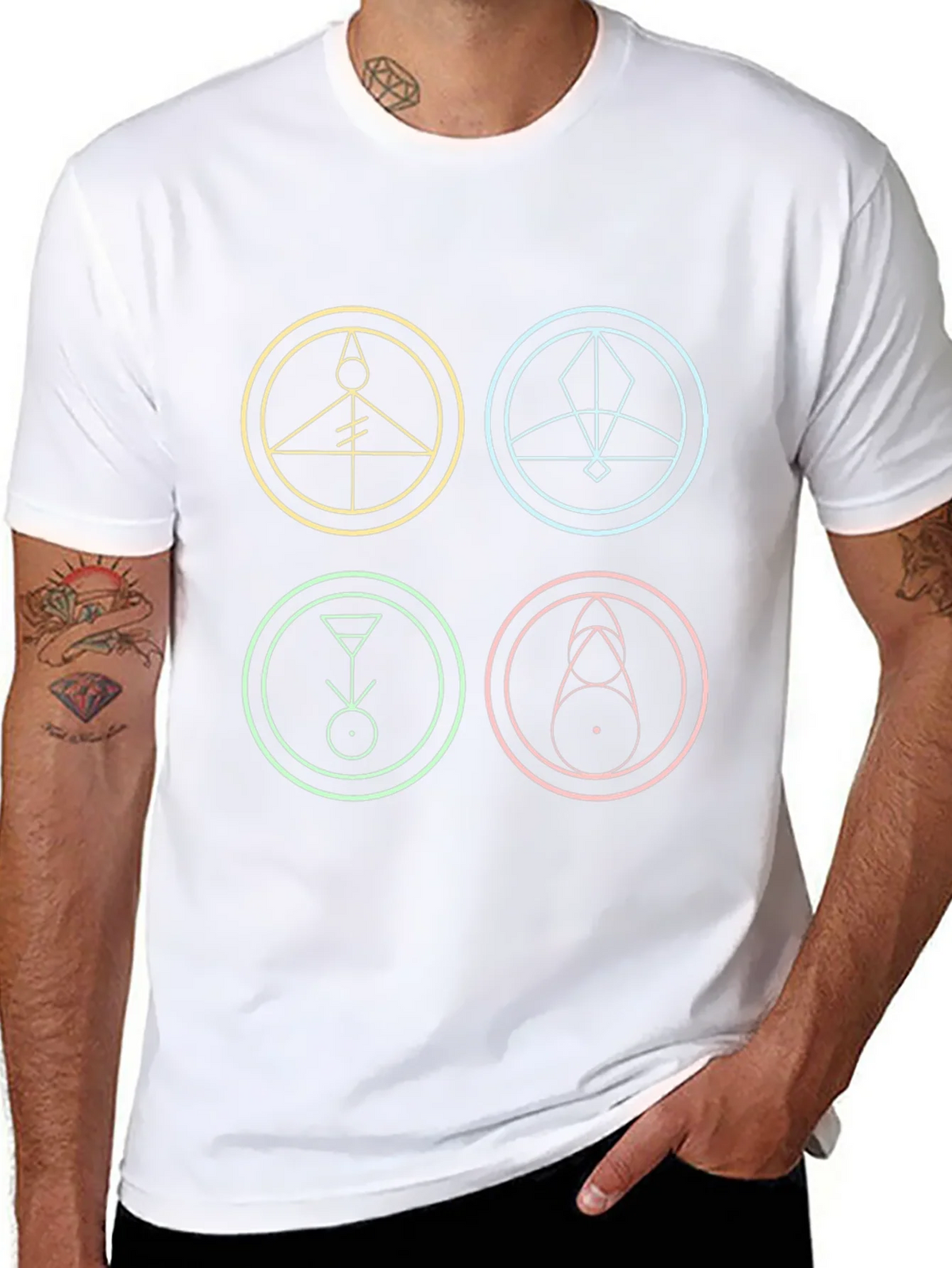 The Owl House Glyphs Black T-Shirt product image 7