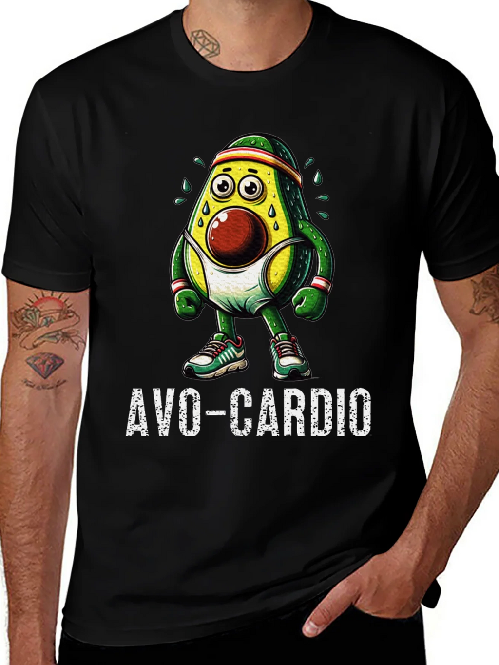 Avo-Cardio Funny Workout Graphic Tee product image 1