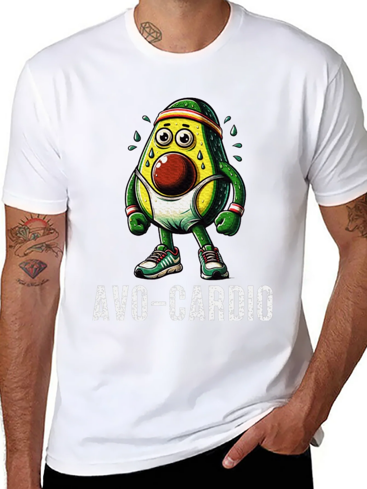 Avo-Cardio Funny Workout Graphic Tee product image 7