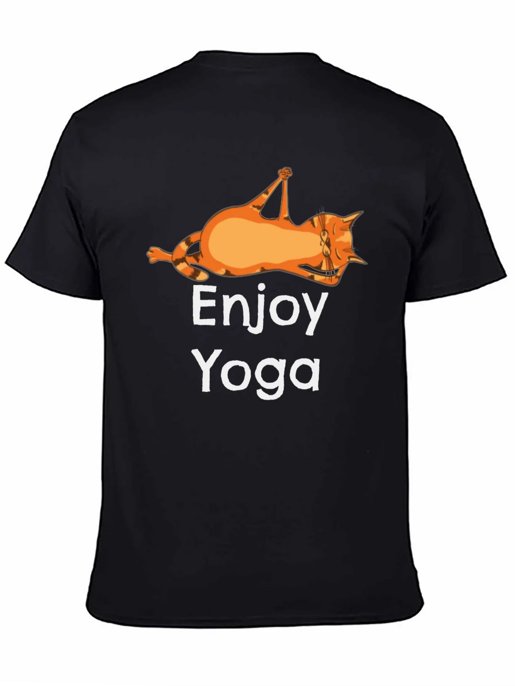 Enjoy Yoga Cat T-Shirt Funny Graphic Tee product image 2