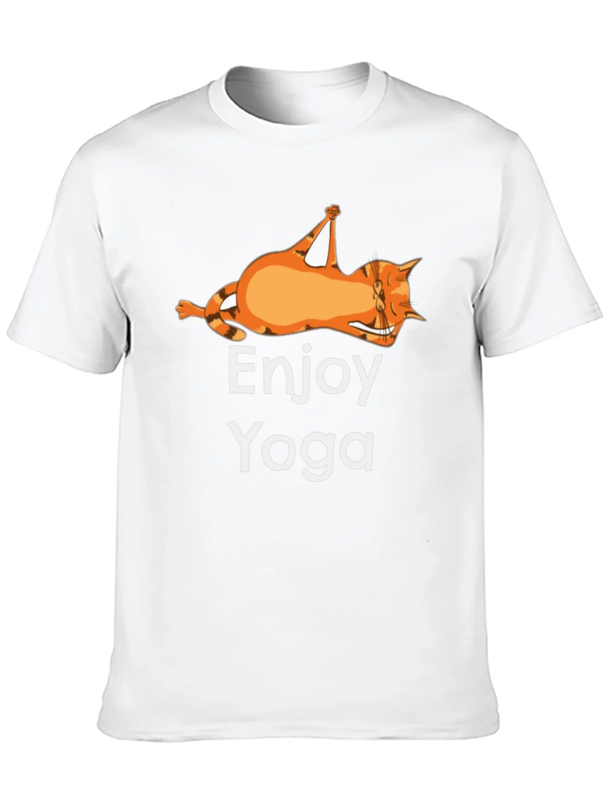 Enjoy Yoga Cat T-Shirt Funny Graphic Tee product image 5