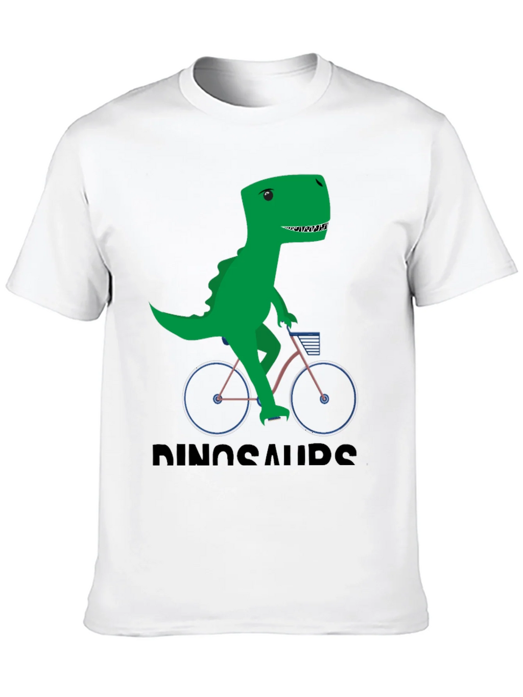 Dinosaur Riding Bike Graphic T-Shirt product image 9