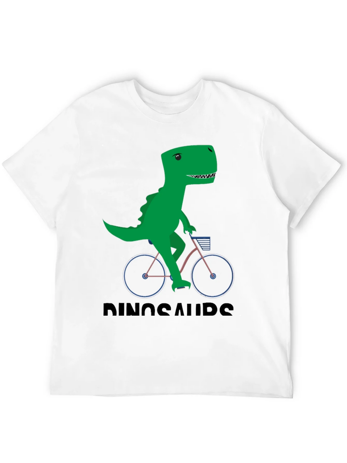Dinosaur Riding Bike Graphic T-Shirt product image 11