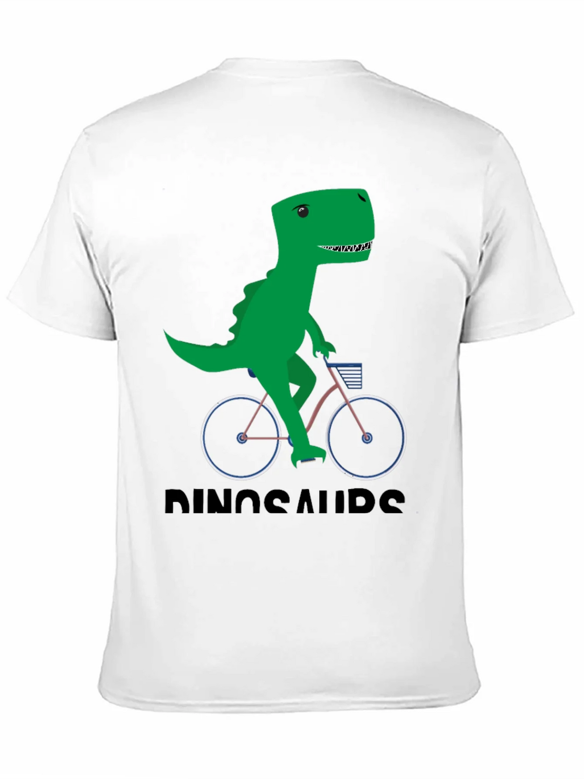 Dinosaur Riding Bike Graphic T-Shirt product image 10