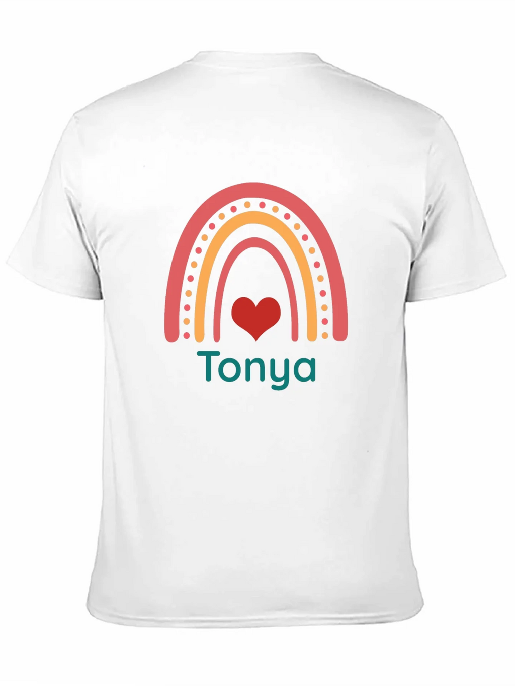 Personalized Rainbow Heart T-Shirt - Tonya product image 10