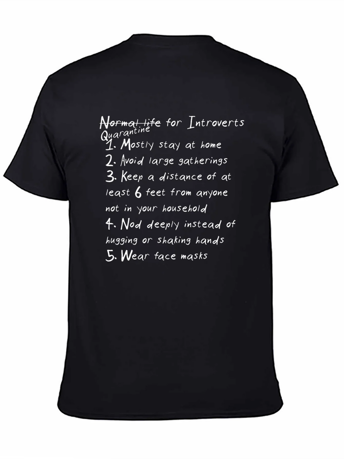 Introvert Quarantine Rules Graphic T-Shirt product image 4