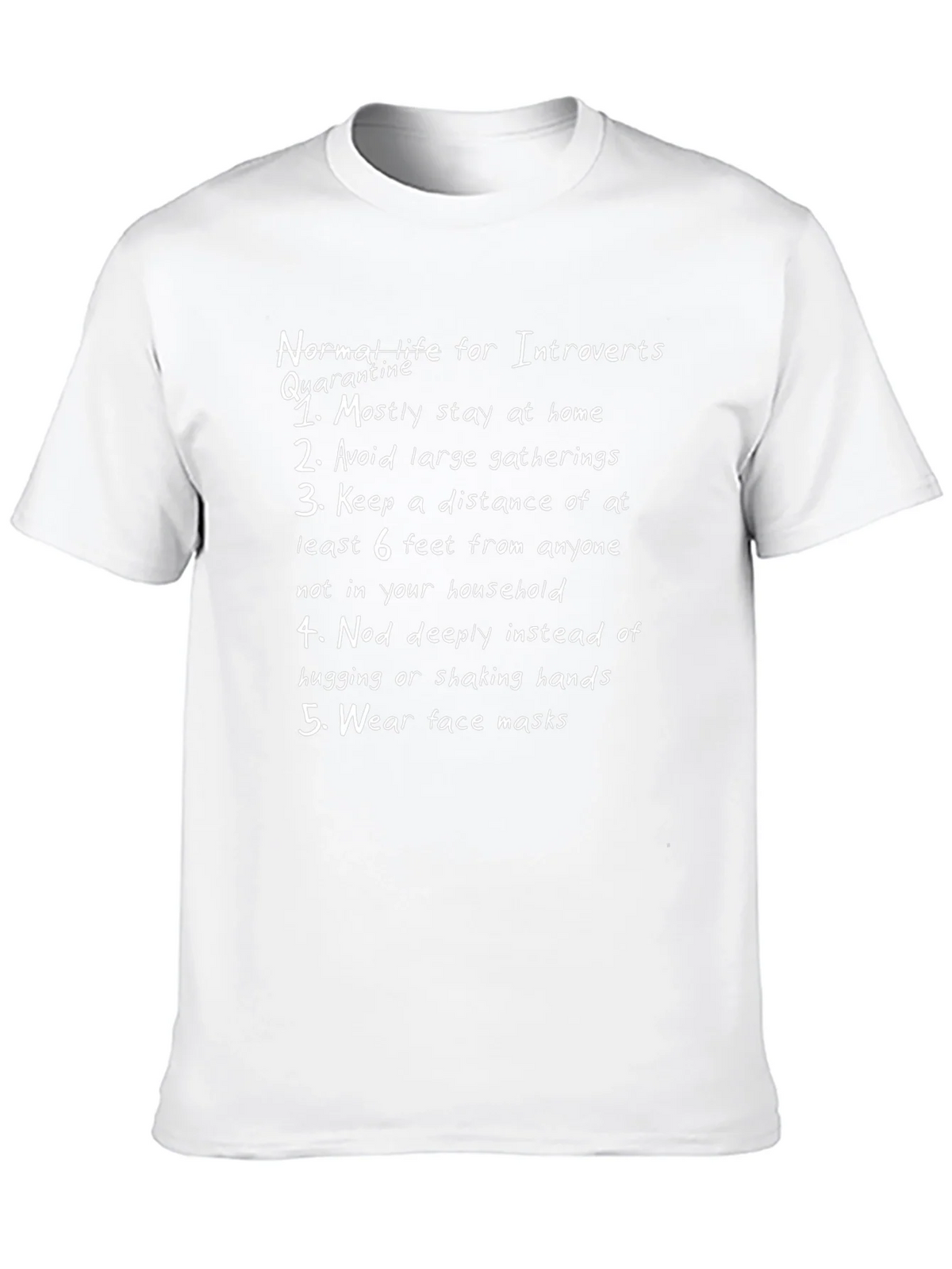 Introvert Quarantine Rules Graphic T-Shirt product image 9