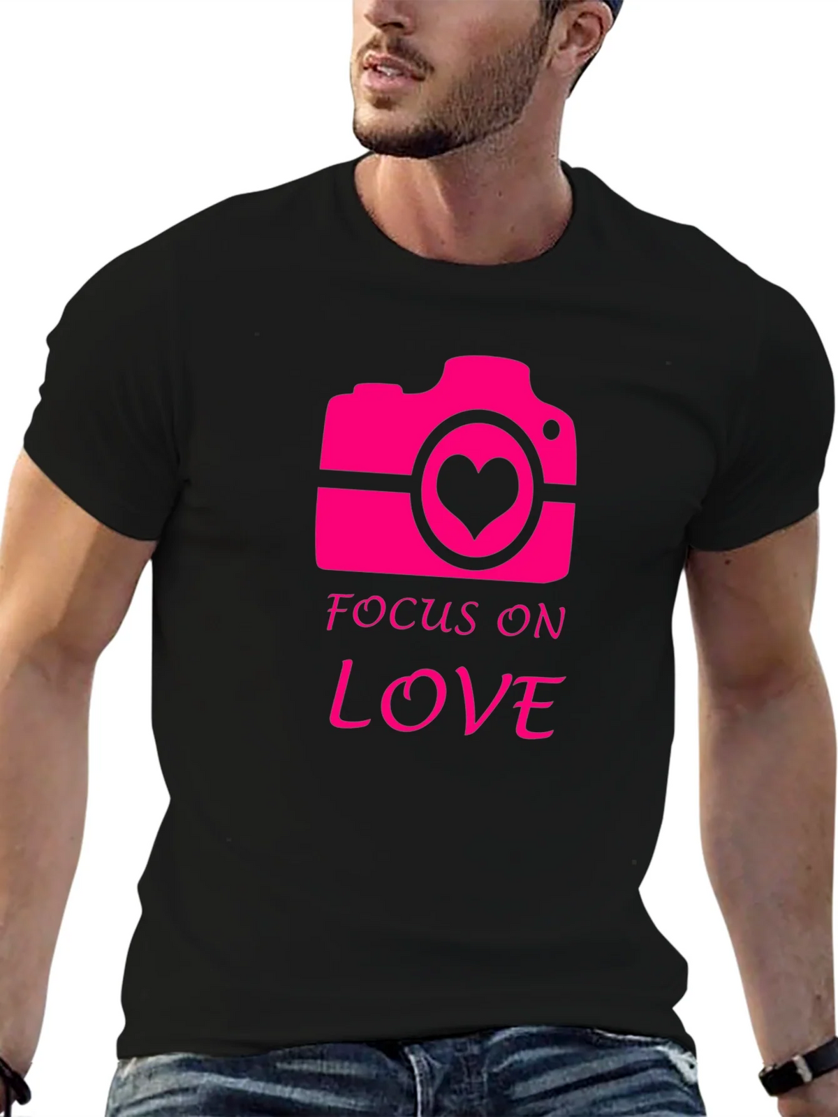 Focus on Love Camera Graphic T-Shirt product image 5