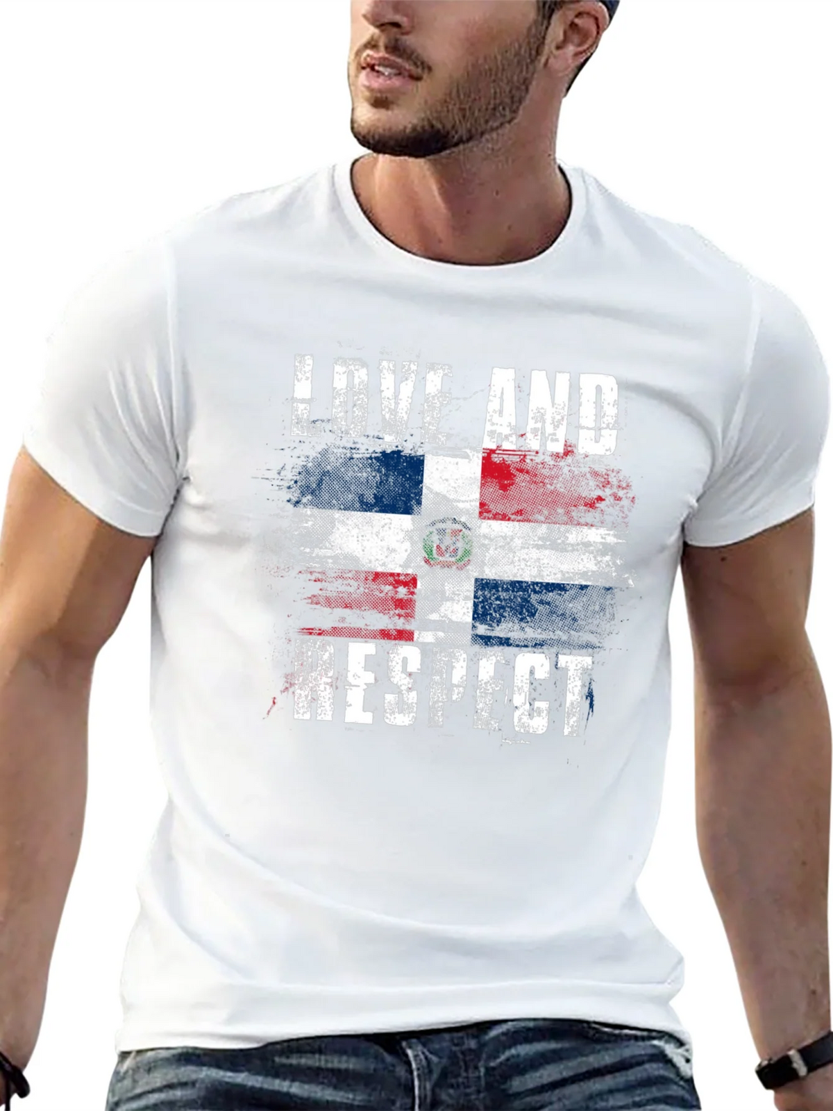 Dominican Republic Pride T-Shirt - Love and Respect Flag Tee product image 12