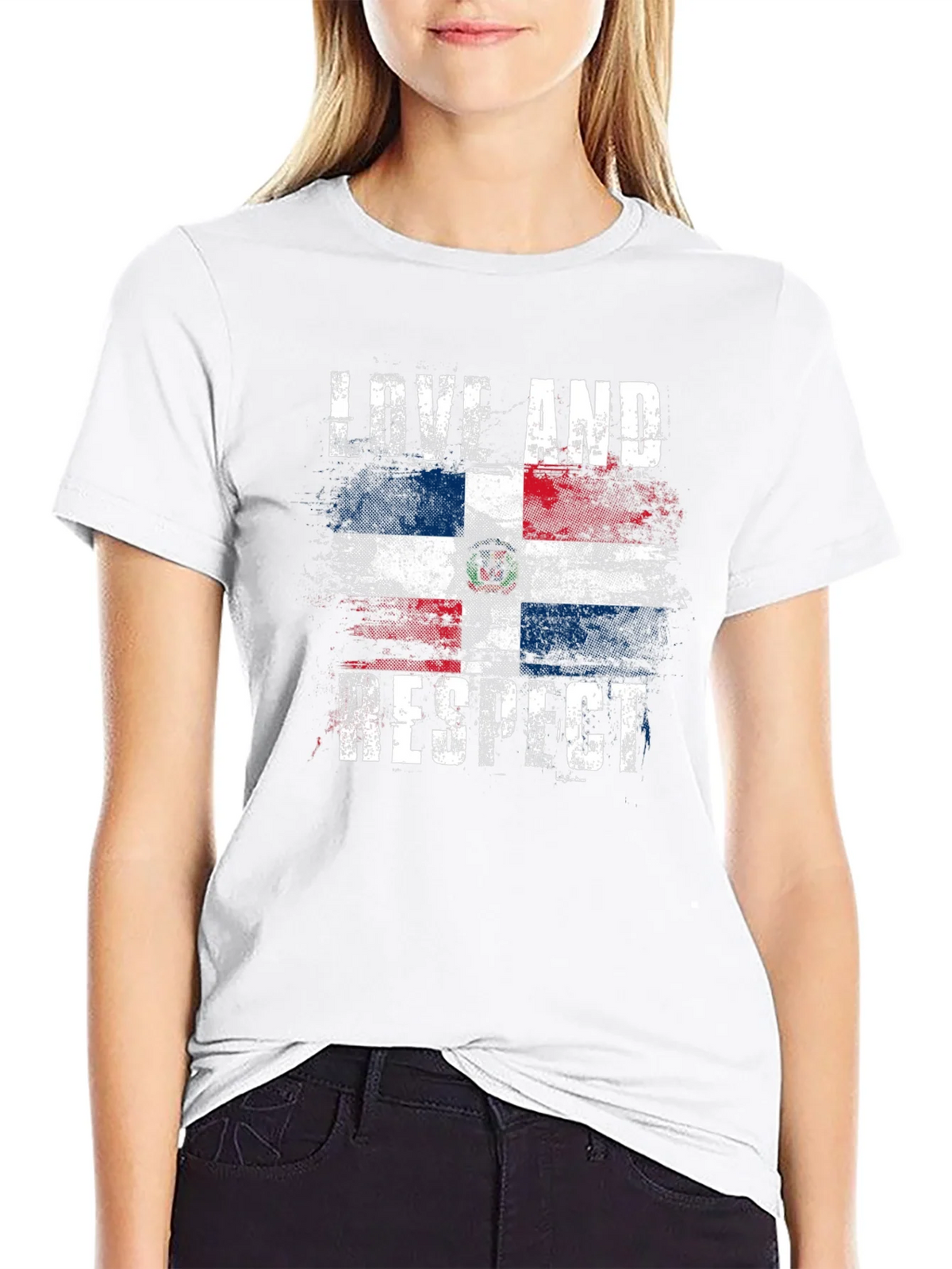 Dominican Republic Pride T-Shirt - Love and Respect Flag Tee product image 8