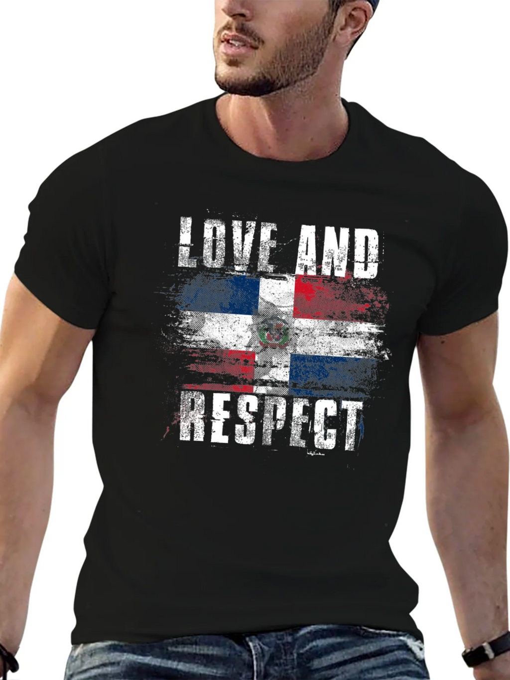 Dominican Republic Pride T-Shirt - Love and Respect Flag Tee product image 6