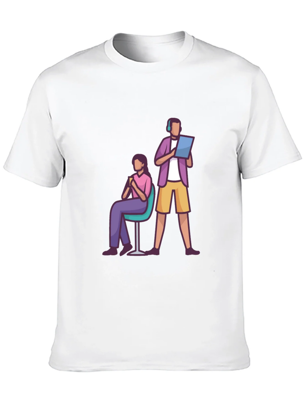 Teamwork Graphic T-Shirt - Black Casual Tee product image 9