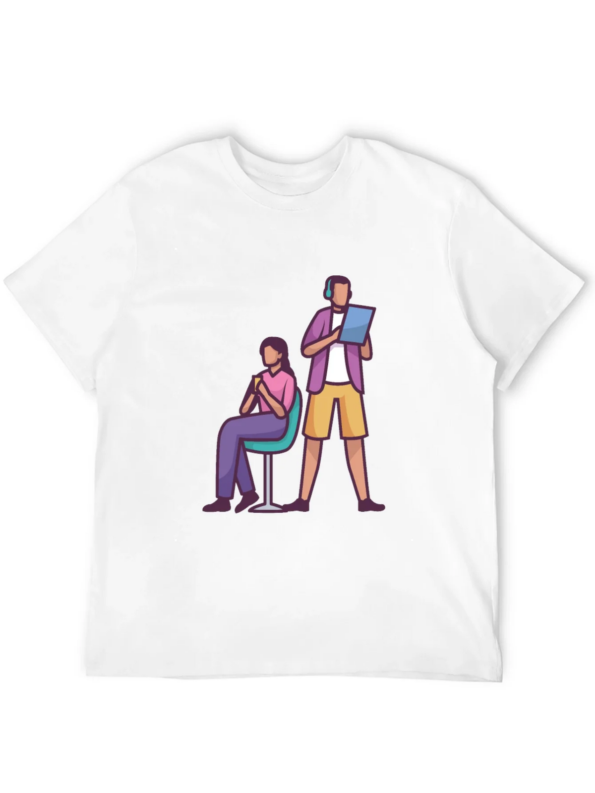Teamwork Graphic T-Shirt - Black Casual Tee product image 11
