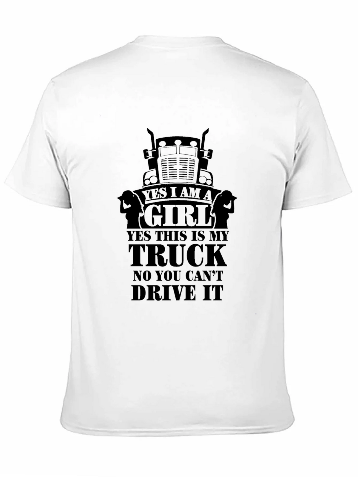Yes I am a Girl Trucker T-Shirt product image 10