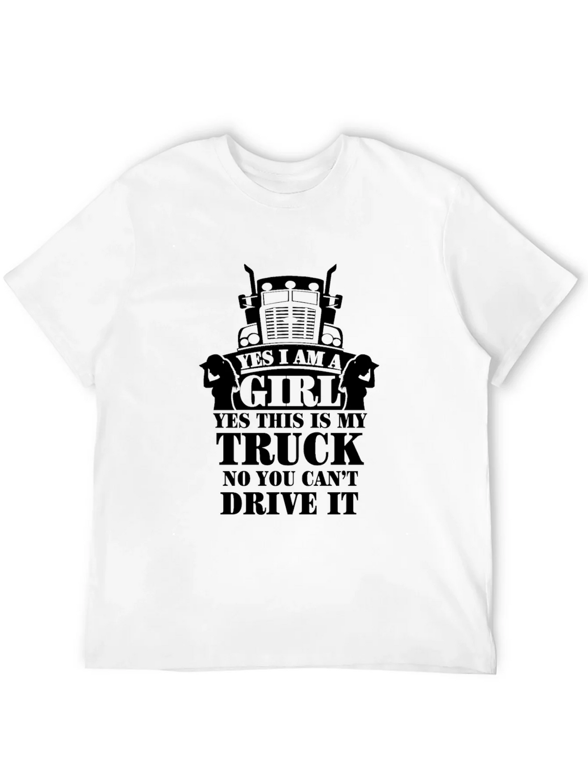 Yes I am a Girl Trucker T-Shirt product image 11