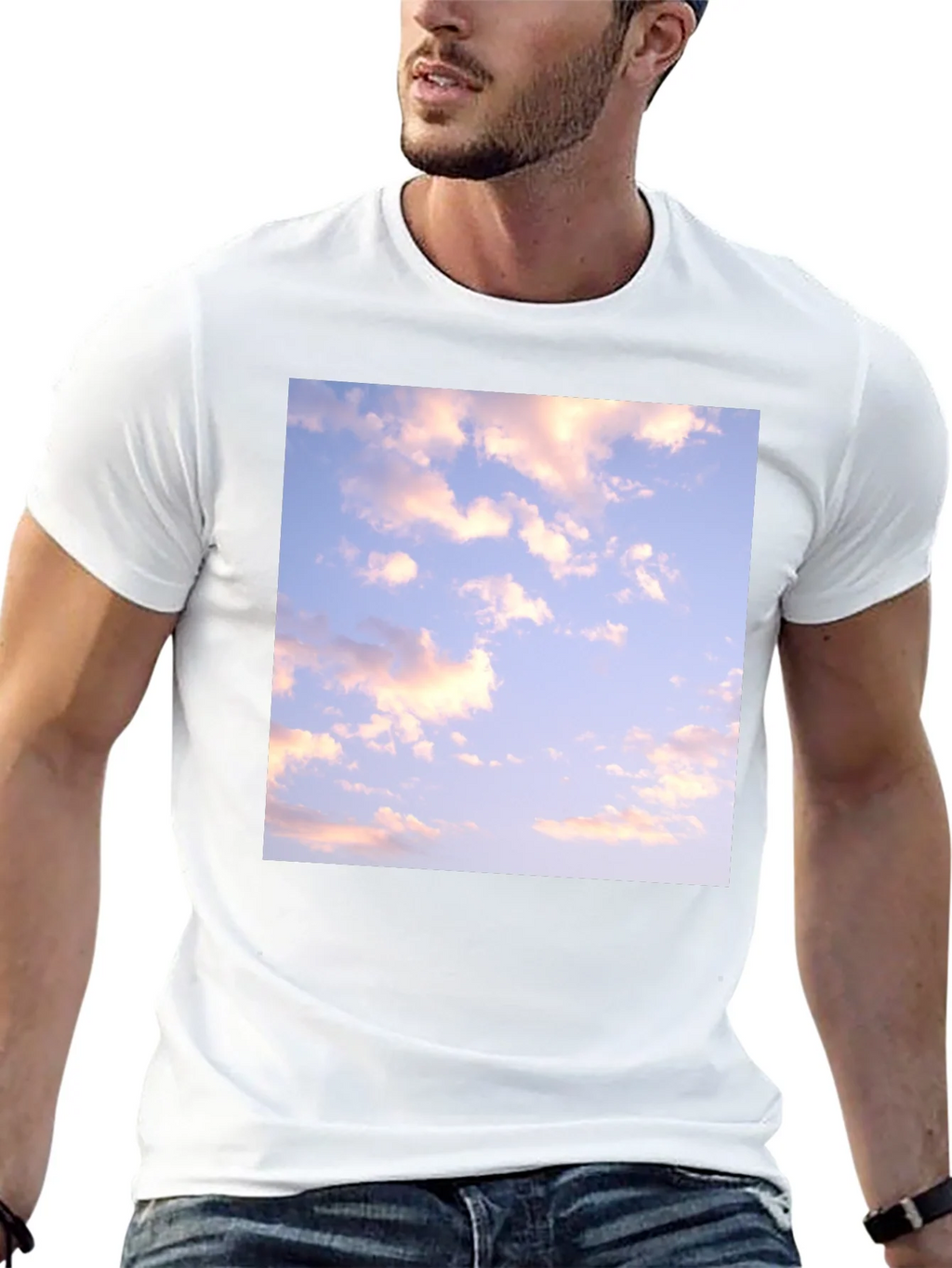 Cloudscape Graphic Tee - Black Cotton Blend product image 10