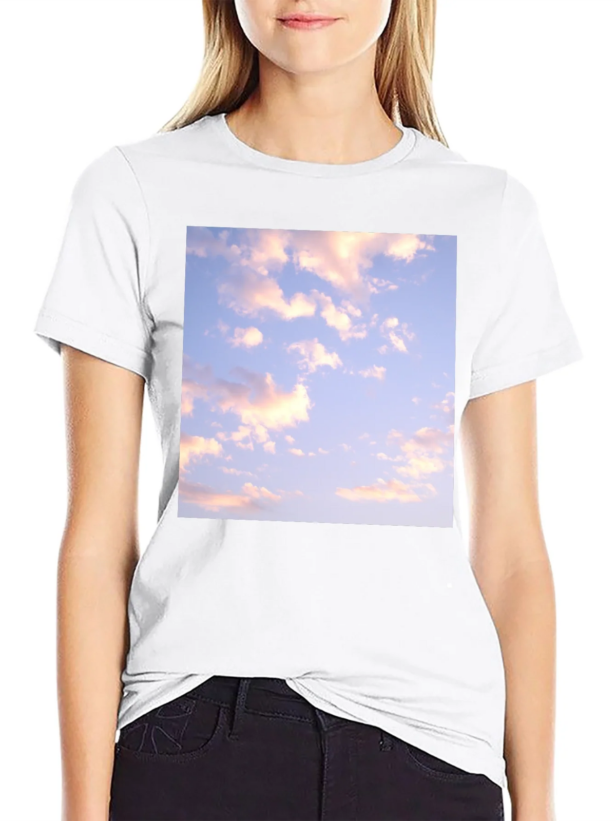 Cloudscape Graphic Tee - Black Cotton Blend product image 8