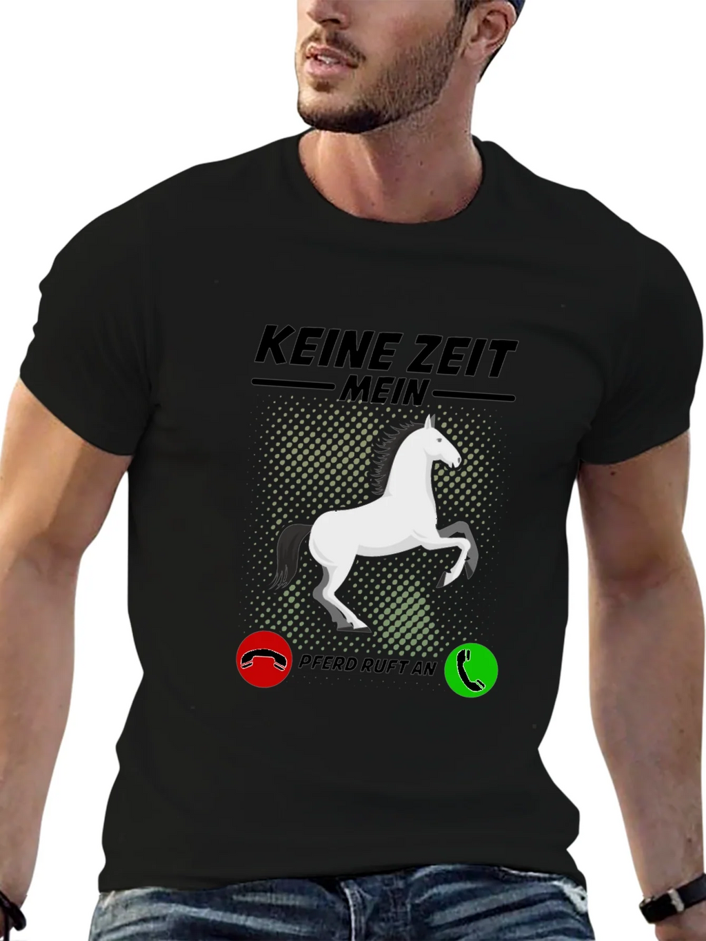 Horse Lover T-Shirt - Keine Zeit Mein Pferd Ruft An product image 6