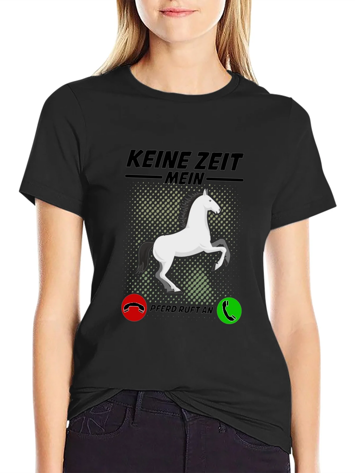 Horse Lover T-Shirt - Keine Zeit Mein Pferd Ruft An product image 2