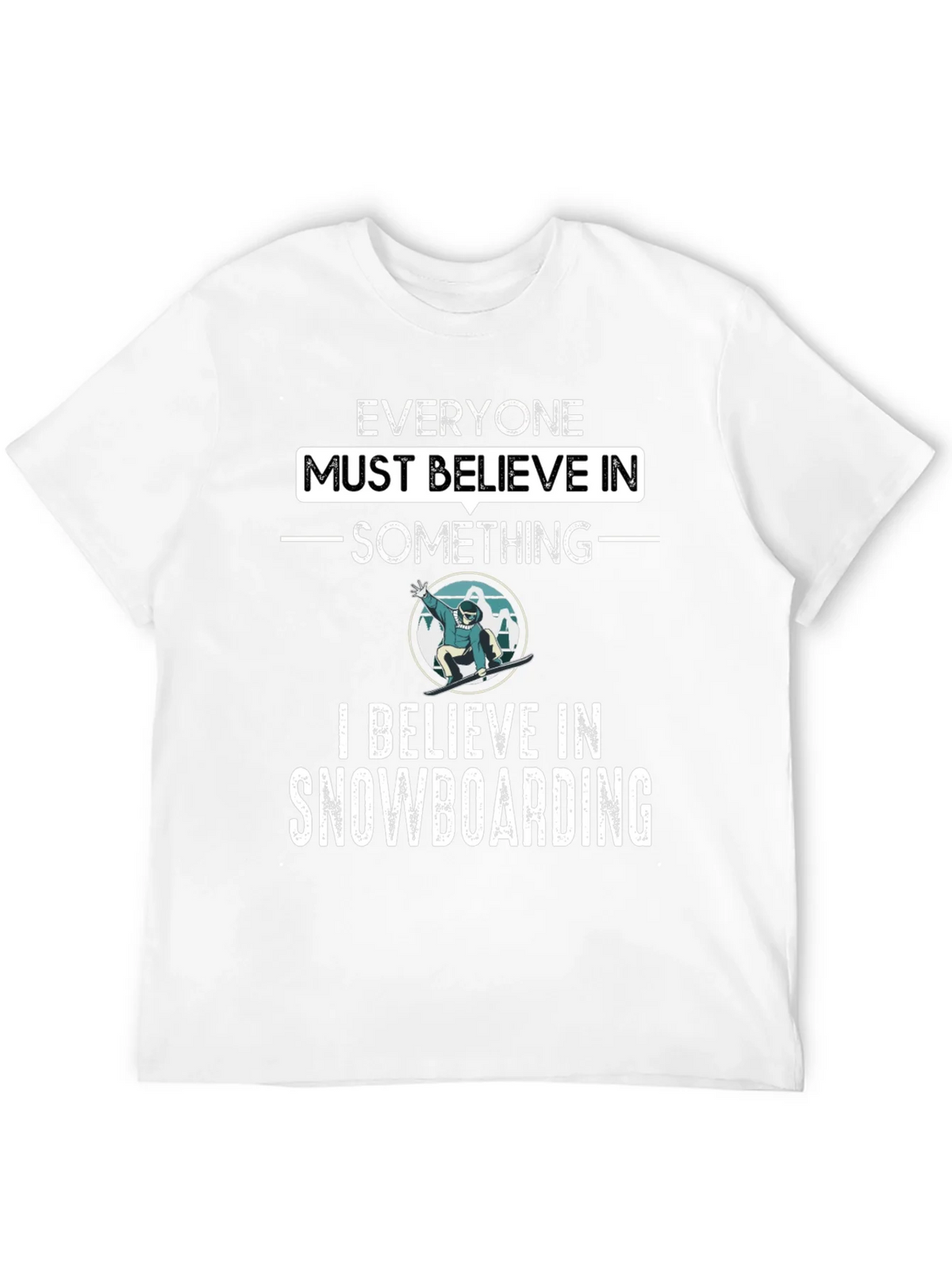 Snowboarding Believer Graphic Tee product image 11