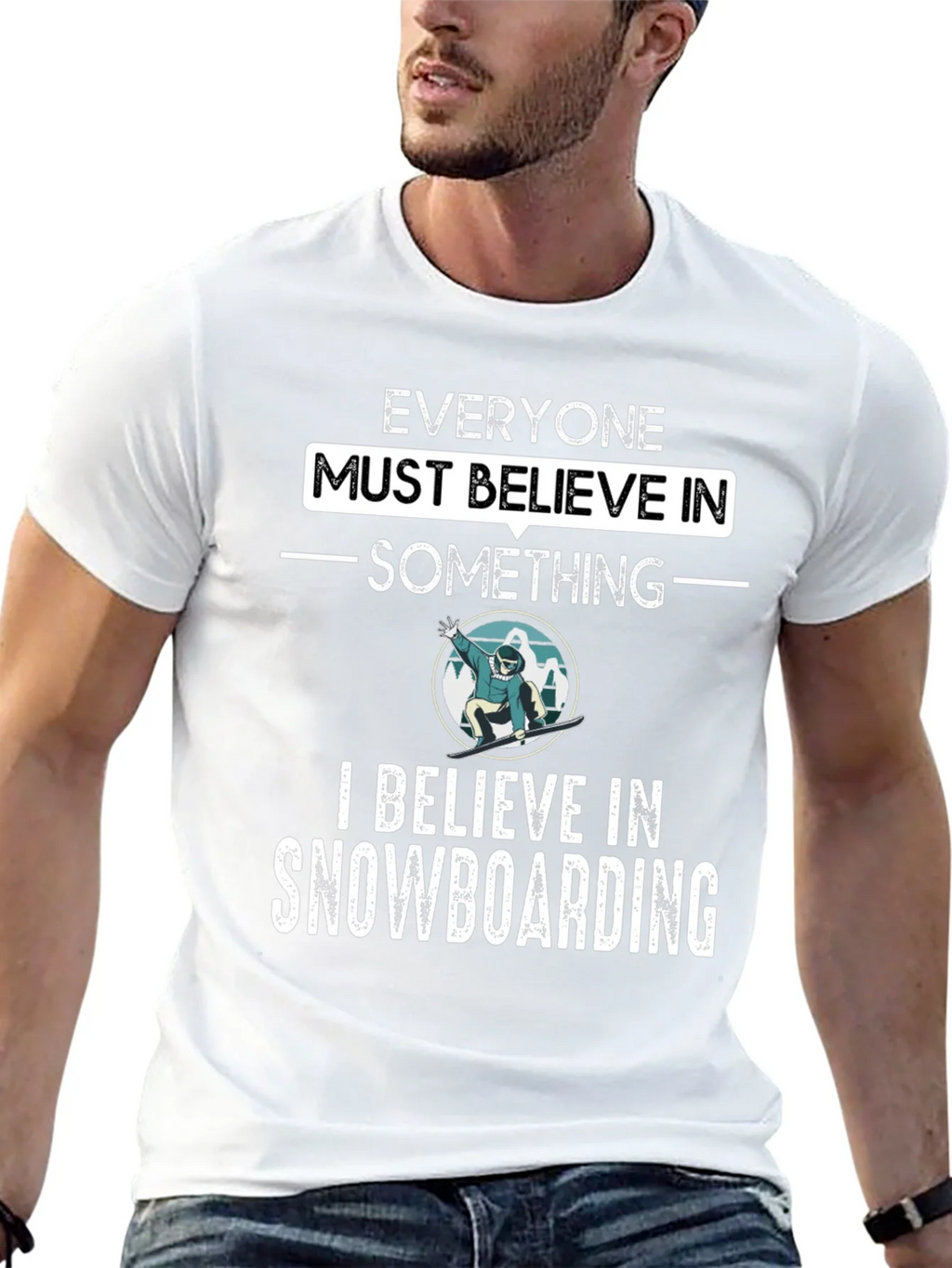 Snowboarding Believer Graphic Tee product image 12