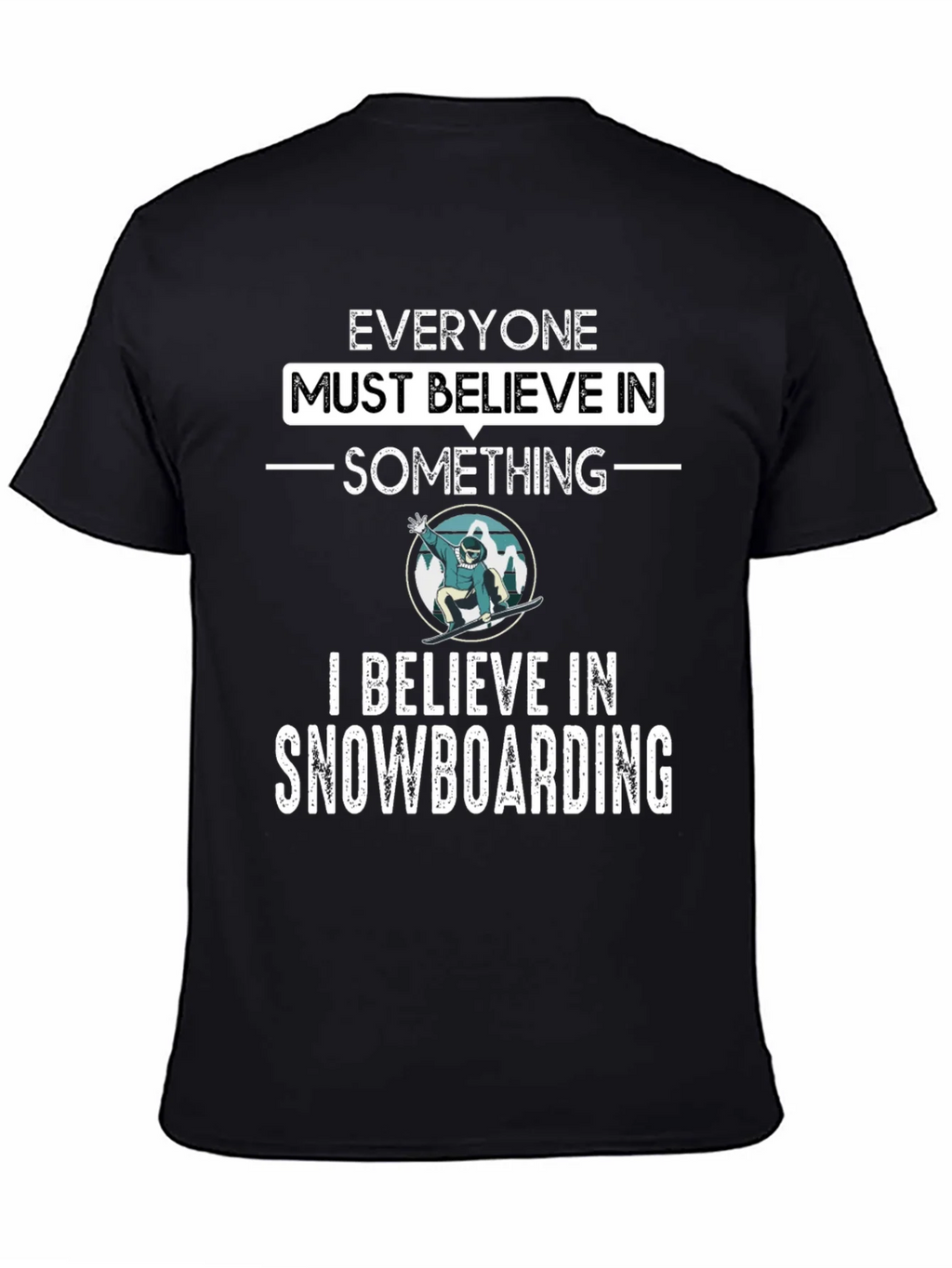 Snowboarding Believer Graphic Tee product image 4