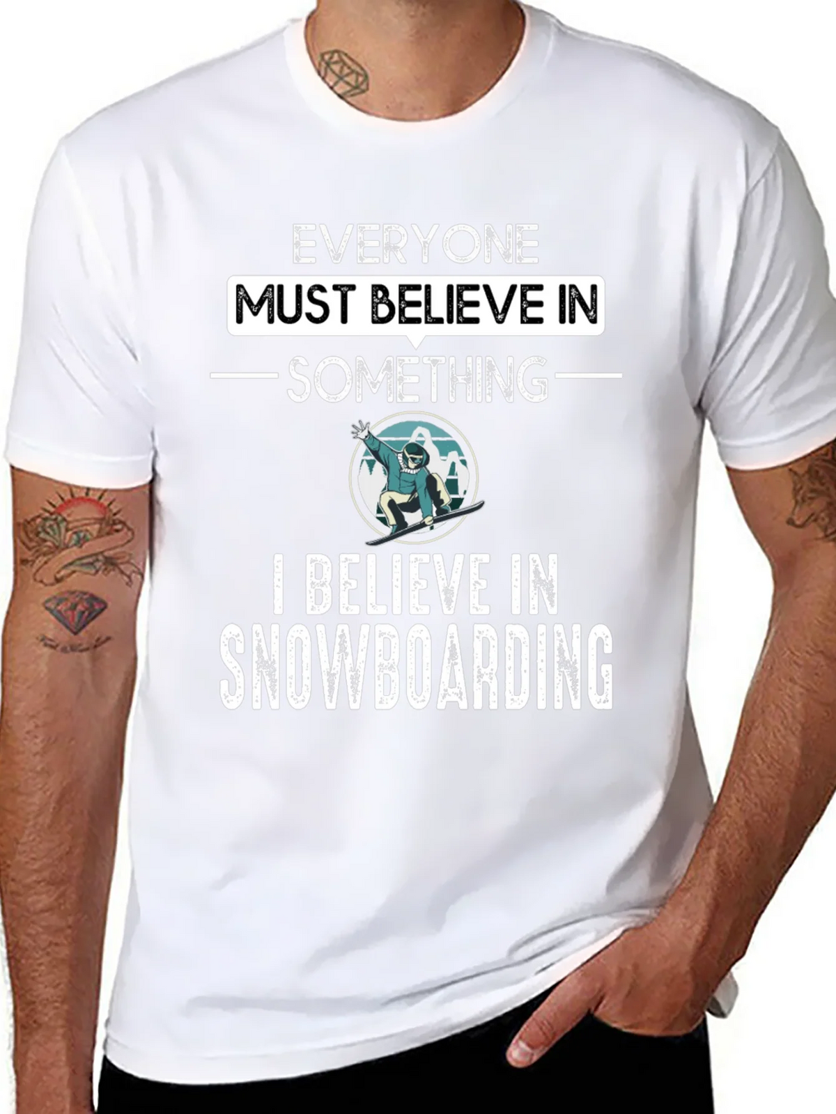 Snowboarding Believer Graphic Tee product image 7