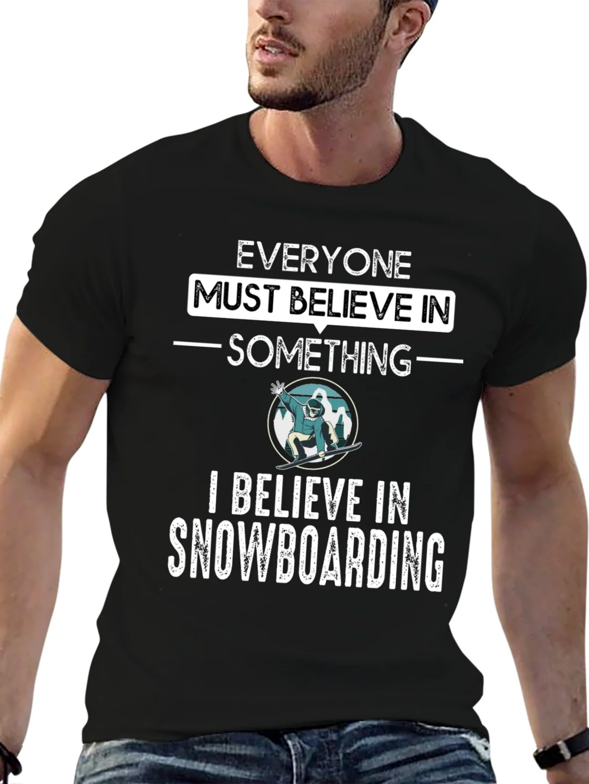 Snowboarding Believer Graphic Tee product image 6