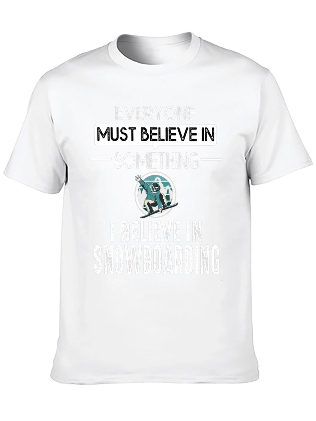 Snowboarding Believer Graphic Tee product image 9