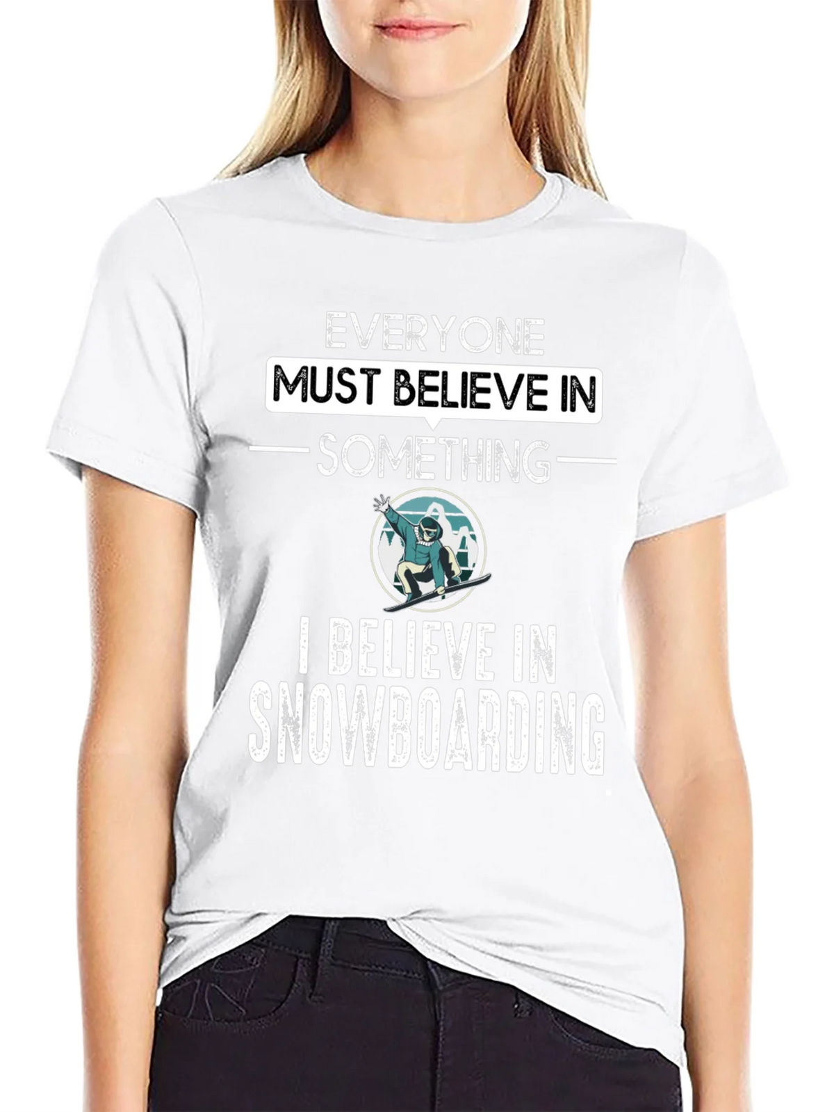 Snowboarding Believer Graphic Tee product image 8