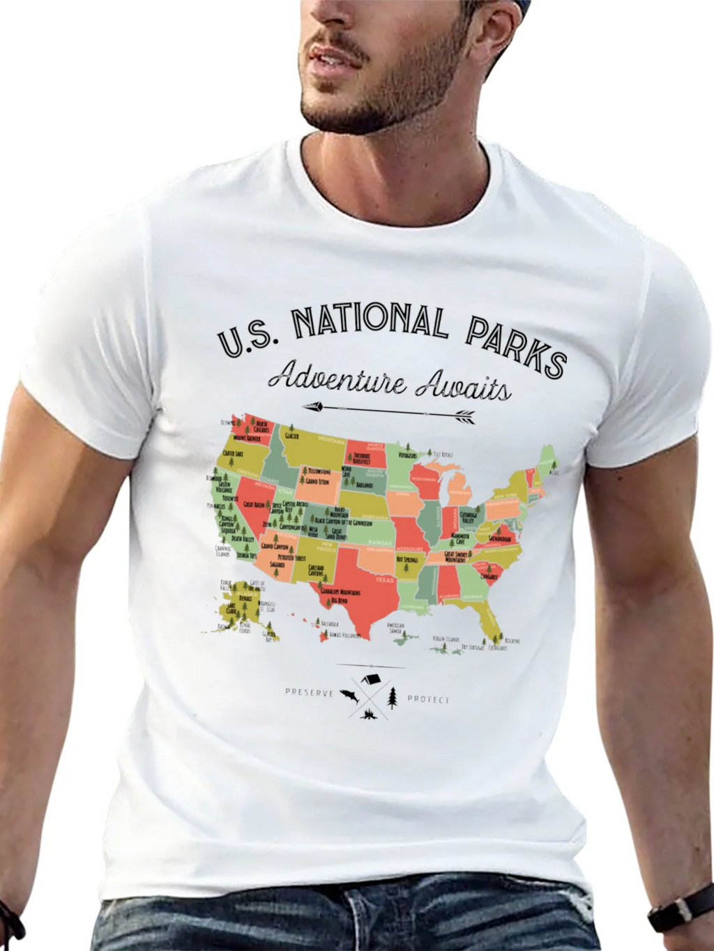 US National Parks Adventure Awaits T-Shirt product image 12