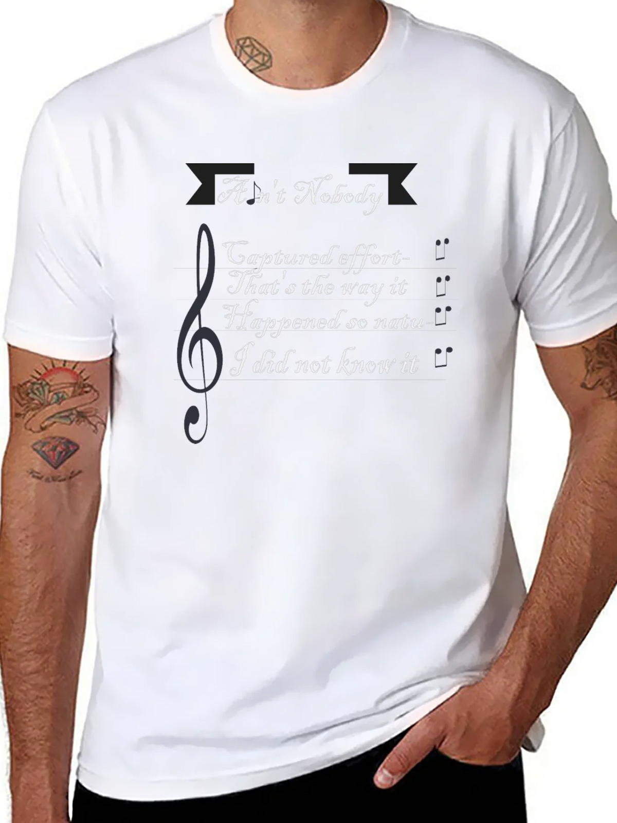 Aint Nobody Lyric T-Shirt - Music Inspired Graphic Tee product image 7