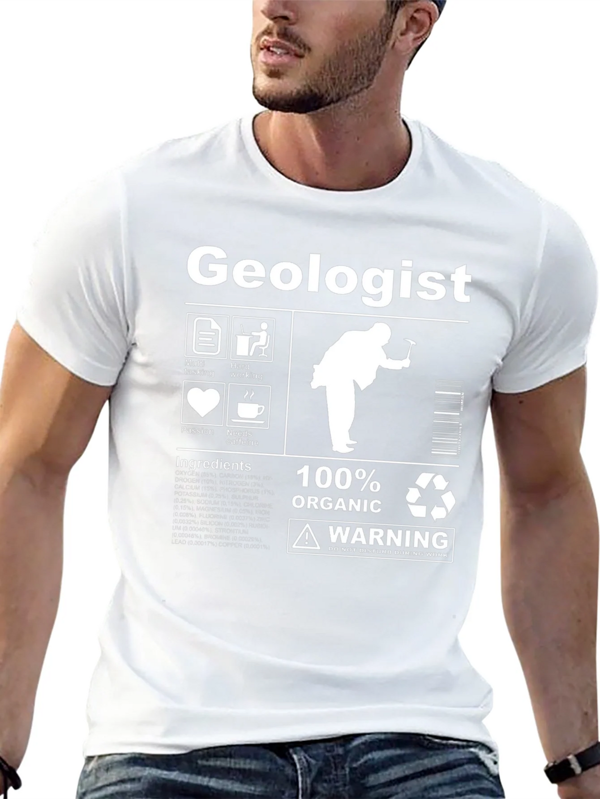 Geologist 100% Organic Graphic T-Shirt product image 12