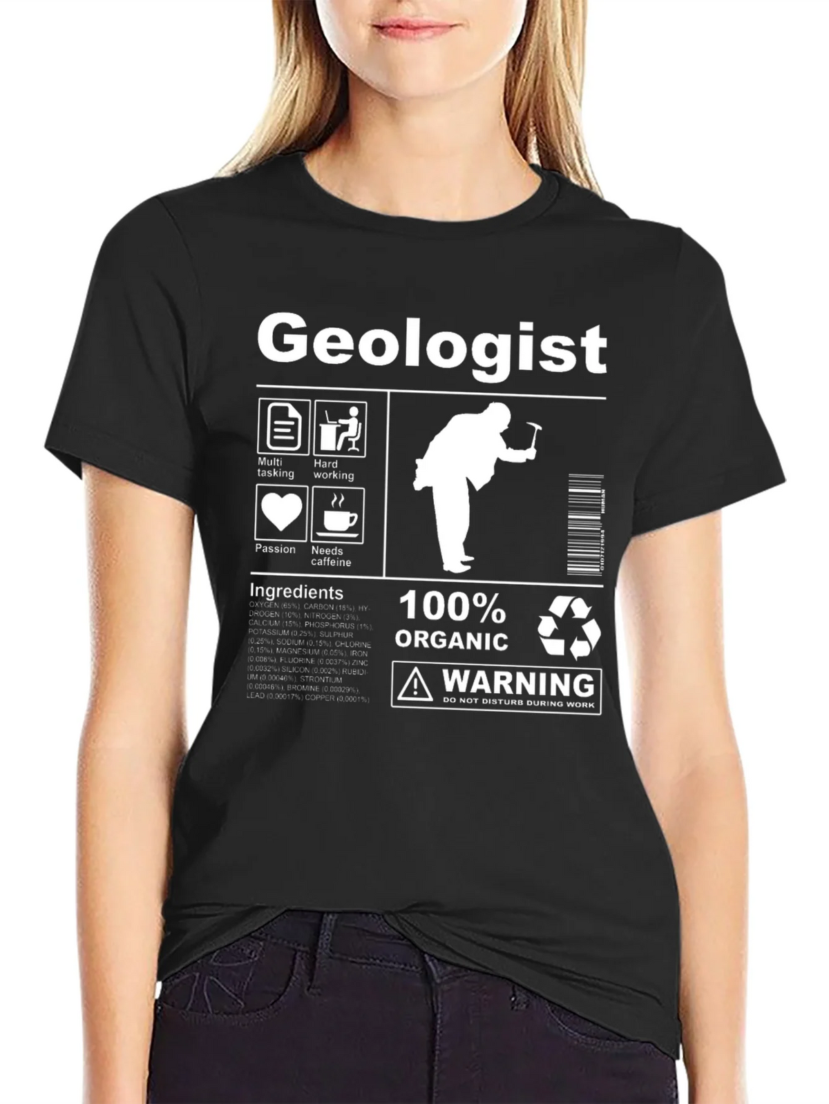 Geologist 100% Organic Graphic T-Shirt product image 2