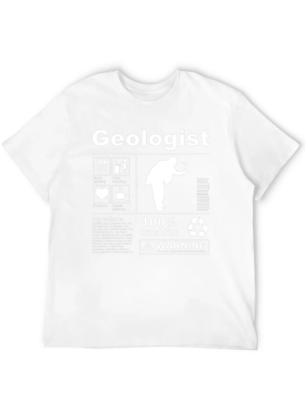 Geologist 100% Organic Graphic T-Shirt product image 11
