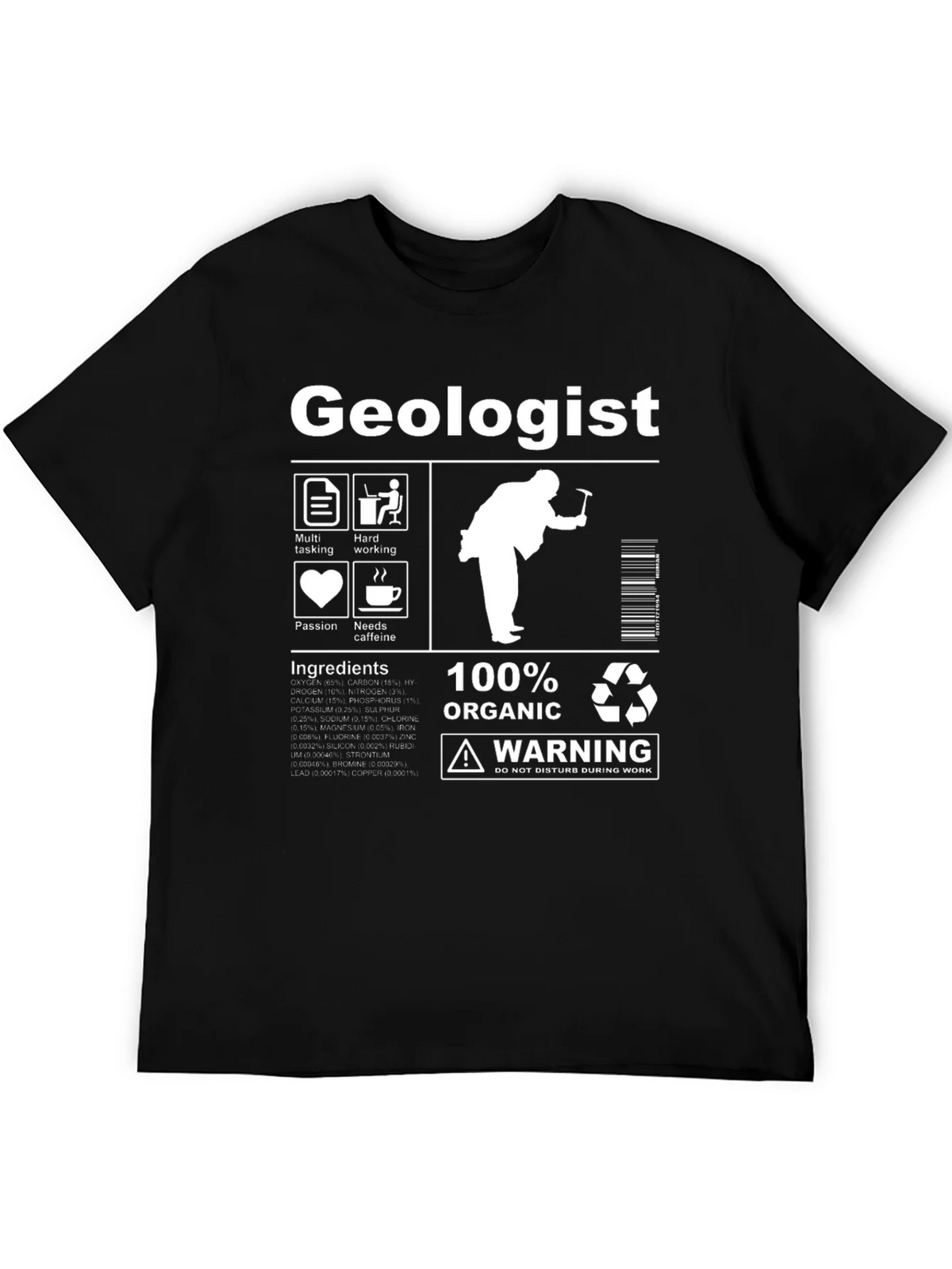 Geologist 100% Organic Graphic T-Shirt product image 5