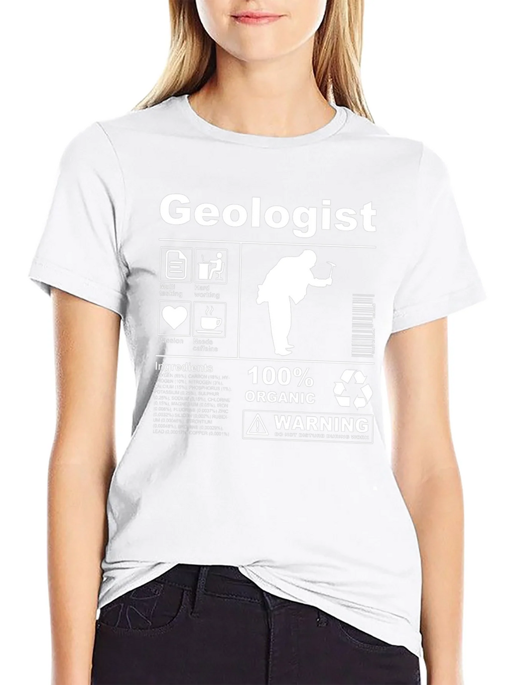 Geologist 100% Organic Graphic T-Shirt product image 8