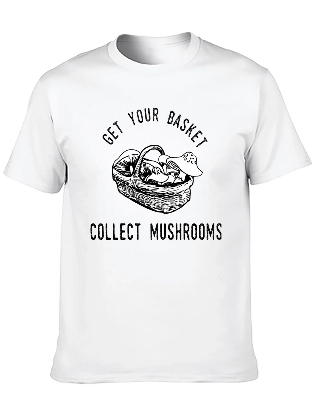 Get Your Basket Collect Mushrooms Black T-Shirt product image 6