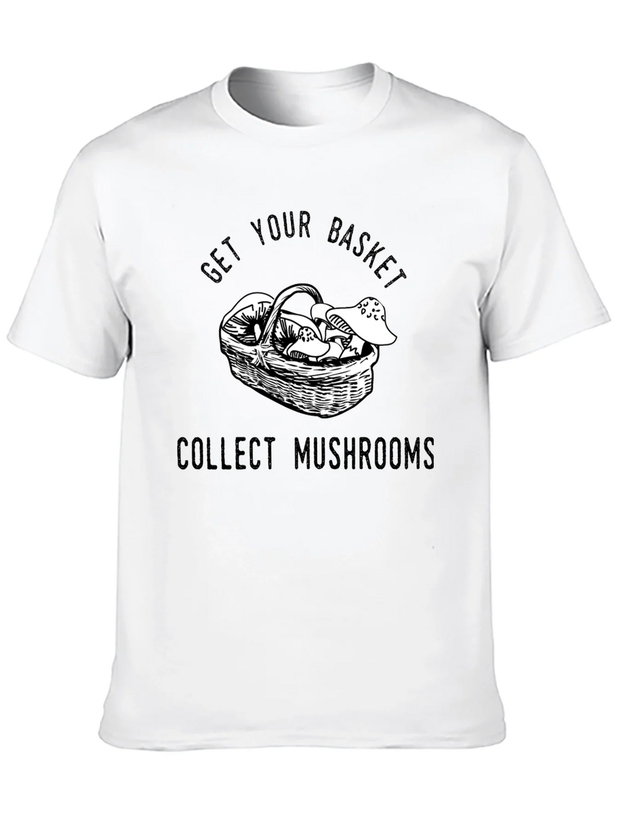 Get Your Basket Collect Mushrooms Black T-Shirt product image 6